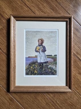 Vintage Anne of Green Gables Framed Print | Cottagecore Wall Art | Canadiana